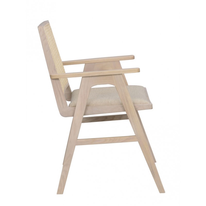 RO Prestwick Arm Chair Whitewash/Beige